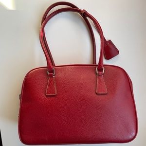 Prada- Vintage (1996/1997) Red Shoulder Bag